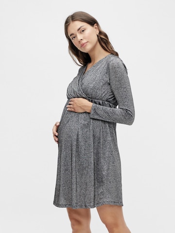 MAMALICIOUS Dress 'Jasmin' in Grey: front