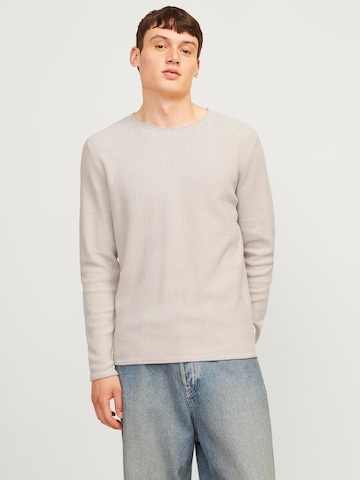 JACK & JONES Sweater 'JJECooper' in Beige: front