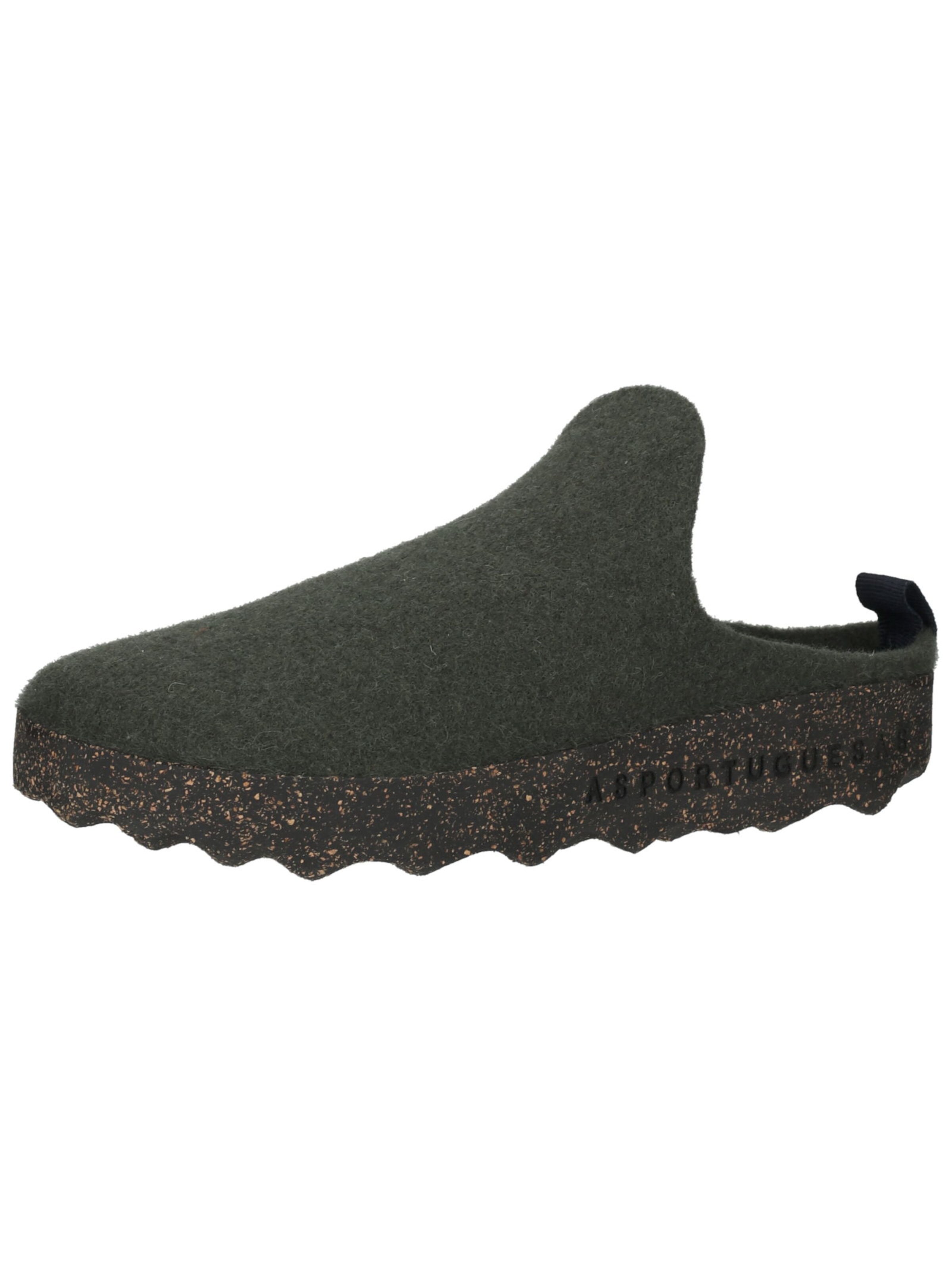 Asportuguesas Hausschuh in Grün: Vorderseite