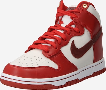 Baskets hautes 'DUNK HIGH LXX' Nike Sportswear en rouge : devant
