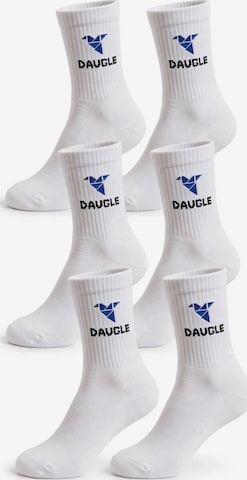 Chaussettes DAUGLE en blanc : devant