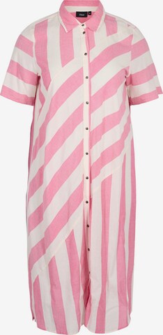 Robe-chemise 'Mlone' Zizzi en rose : devant