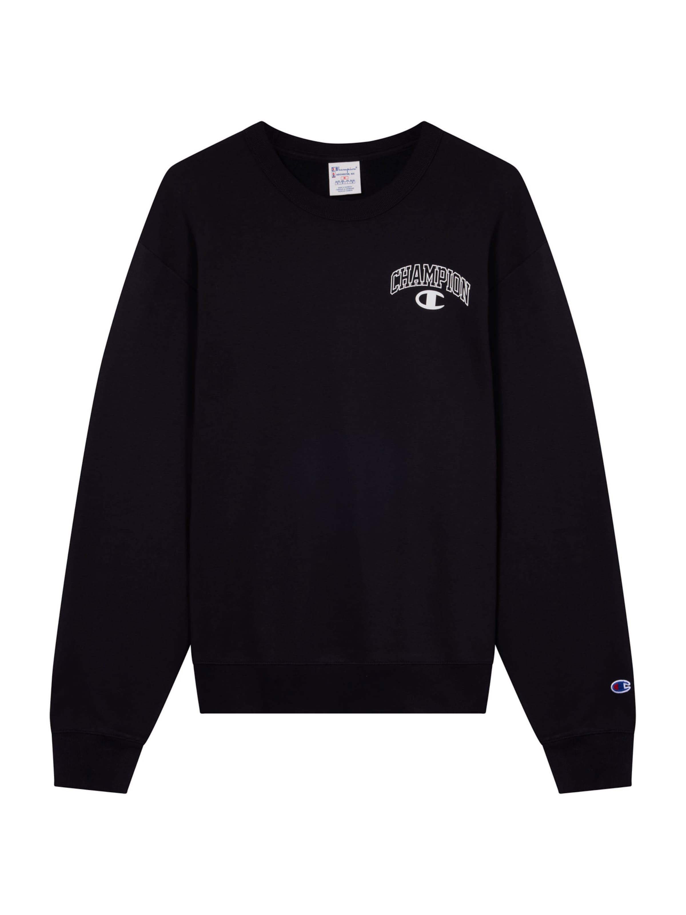 Champion Authentic Athletic Apparel Sweatshirt in schwarz / weiß, Produktansicht