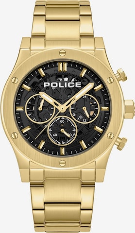 POLICE Analog Watch ' Knotty ' in Gold: front