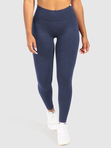 Smilodox Slimfit Leggings 'Yune' in Blauw: voorkant