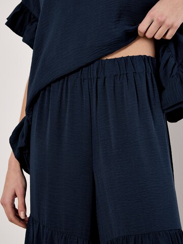 Wide Leg Pantalon ' ' Apricot en bleu