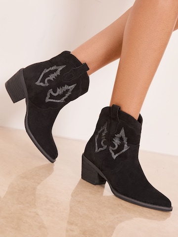 Bottes de cowboy Lipsy en noir