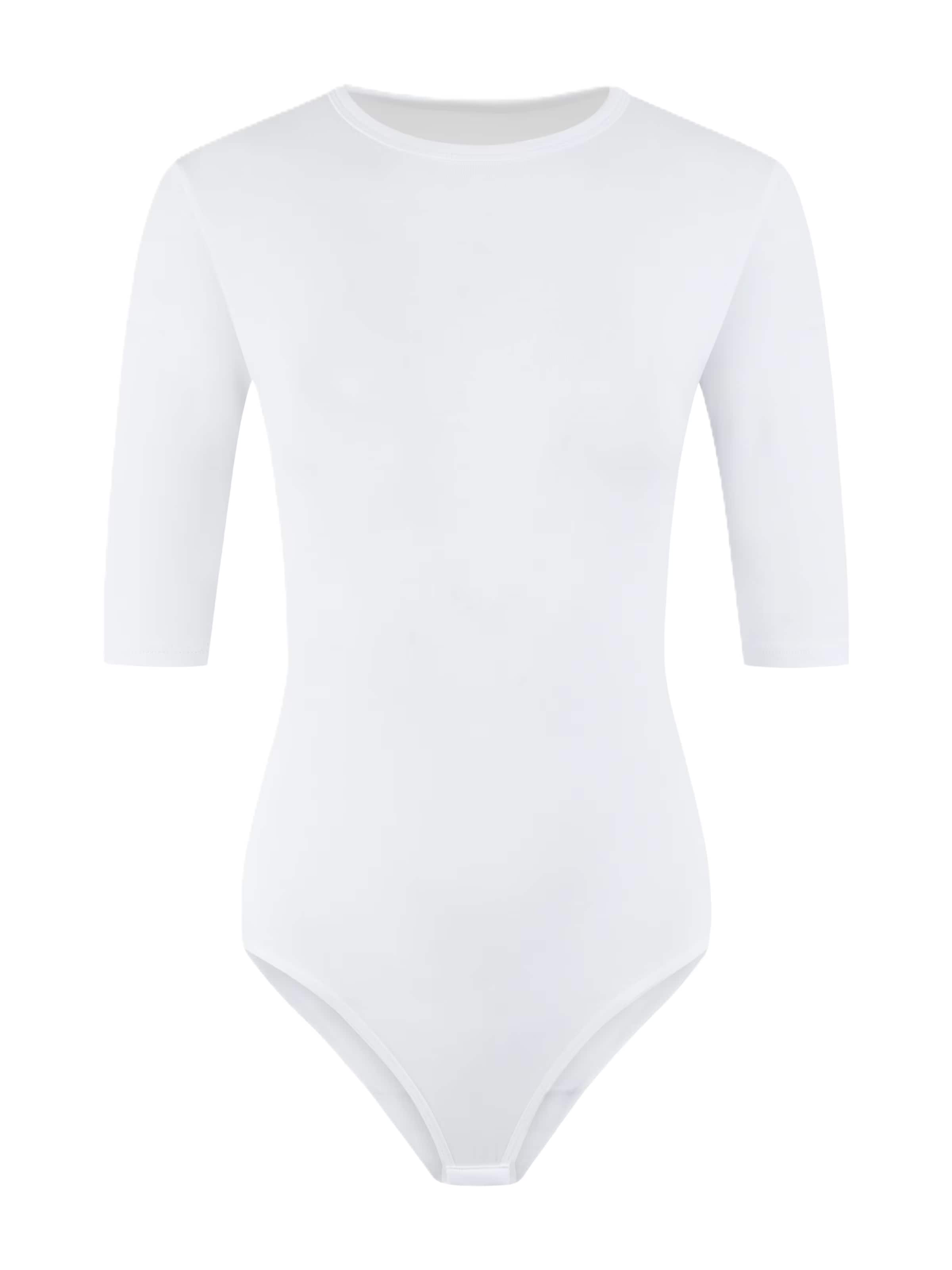 Evoni Shirtbody in Weiß: Vorderseite