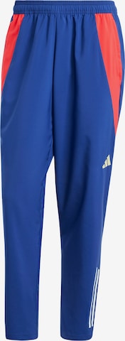 ADIDAS PERFORMANCE Regular Workout Pants in Blue: front