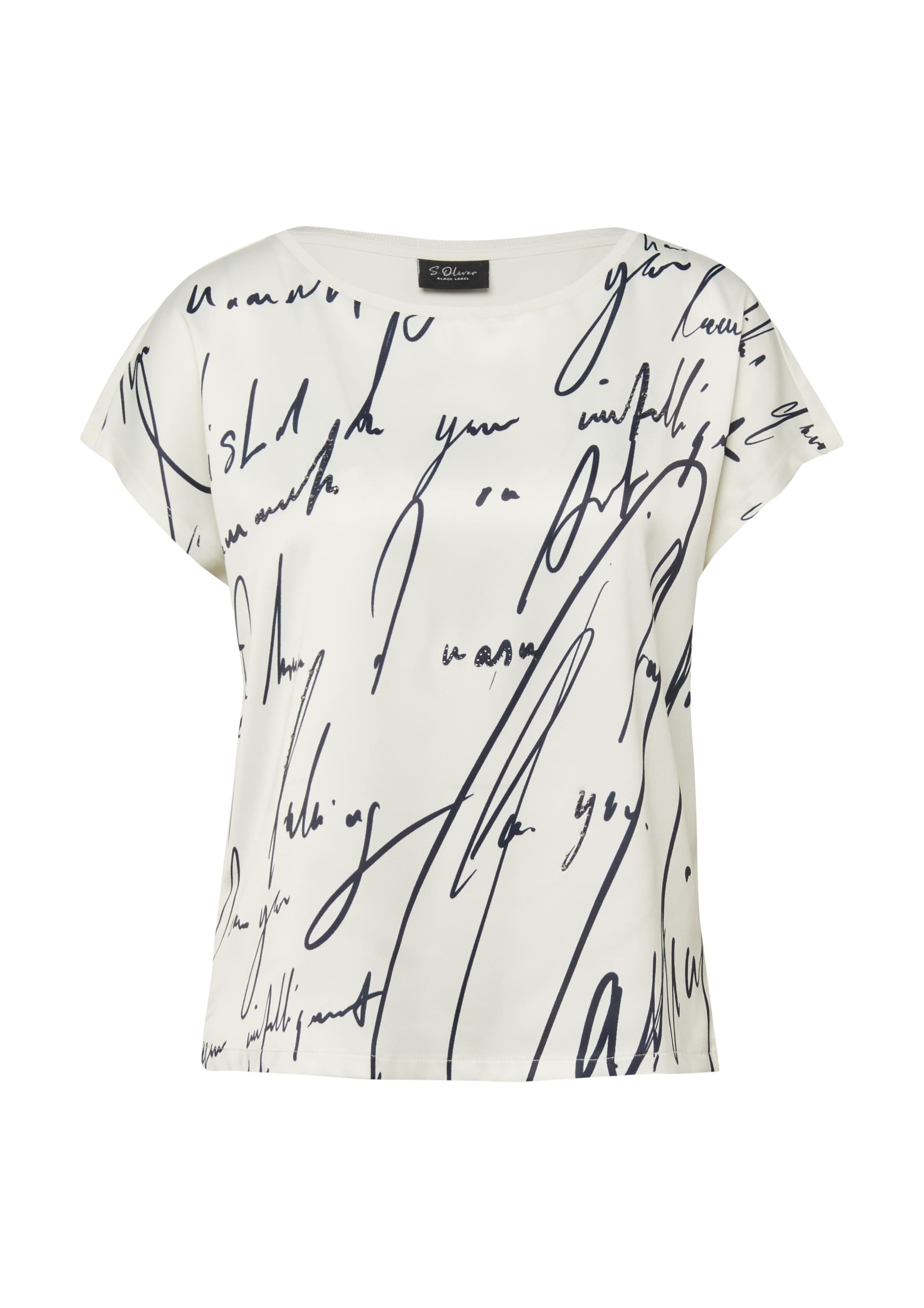 T-shirt s.Oliver en beige : devant