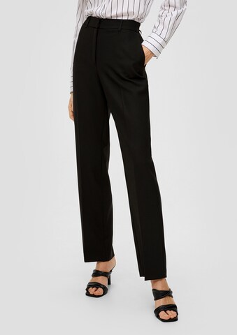 s.Oliver BLACK LABEL Regular Pleated Pants in Black