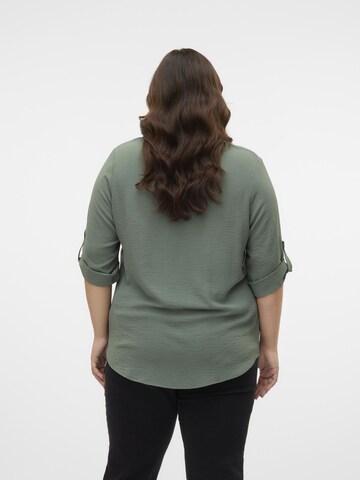 Vero Moda Curve Bluse 'ELVA' i grøn