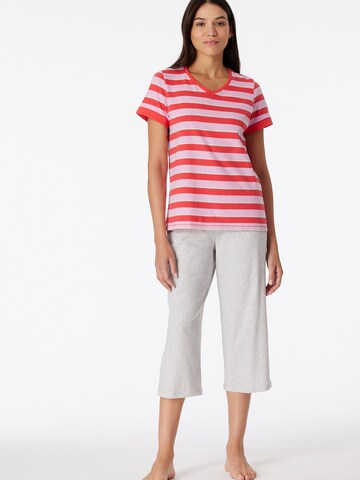 SCHIESSER - Pijama de pantalón corto 'Casual Essentials' en gris