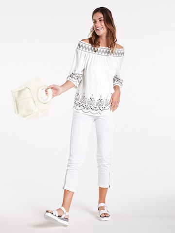 Slimfit Pantaloni di heine in bianco