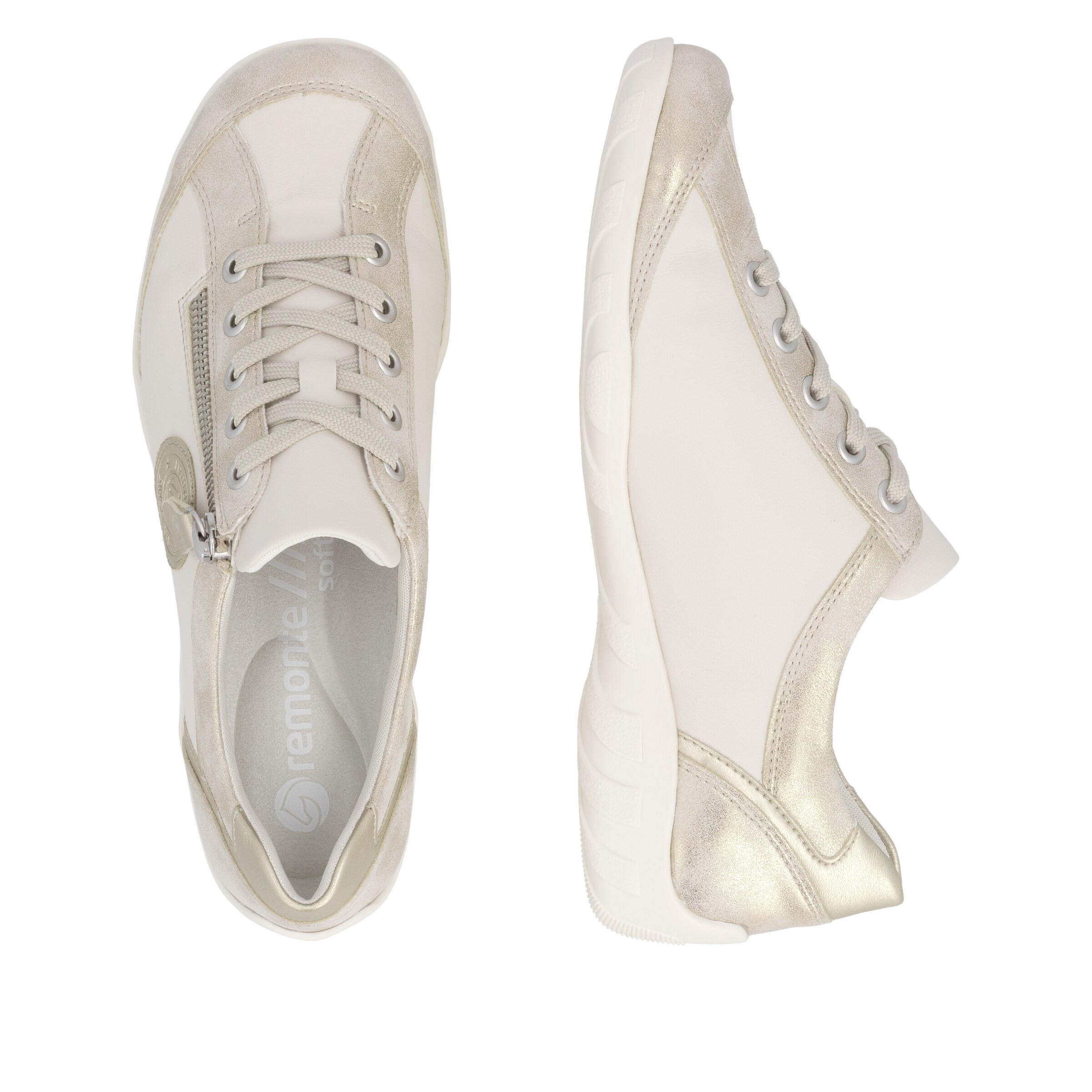 Chaussure à lacets ' R3408 ' REMONTE en beige