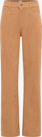 MUSTANG Loose fit Pants 'Madison' in Brown: front