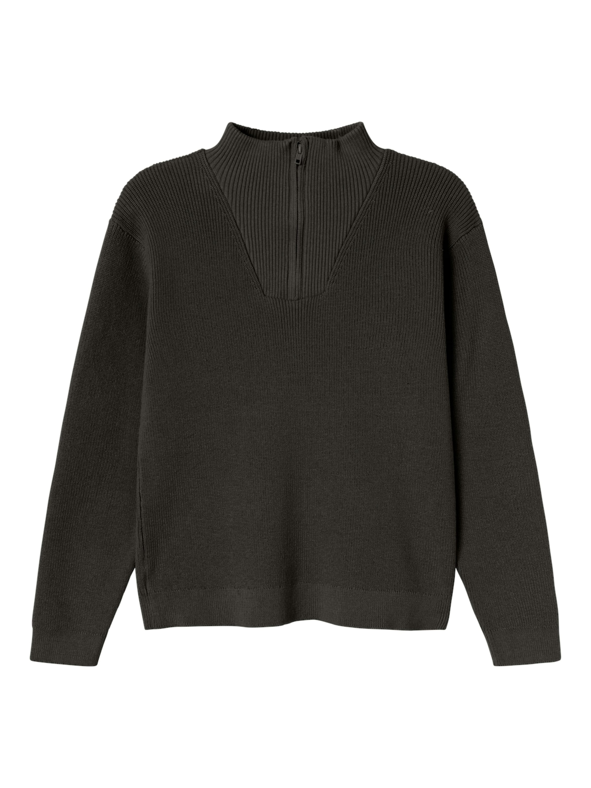 NAME IT Пуловер 'NKMNESOLLE' в черно: отпред