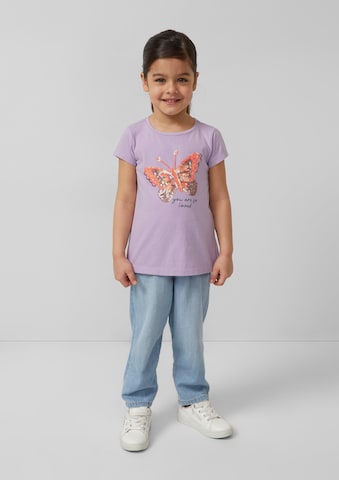 T-Shirt s.Oliver en violet : devant