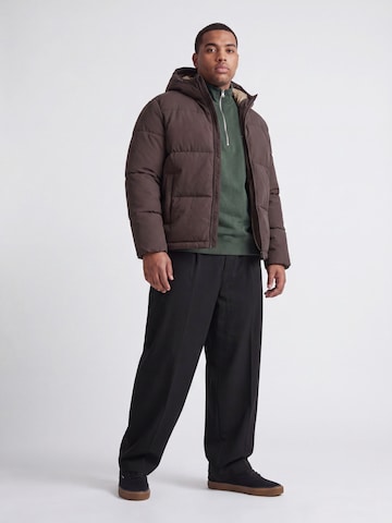 Jack & Jones Plus Zimná bunda 'JJGALAXY' - Hnedá