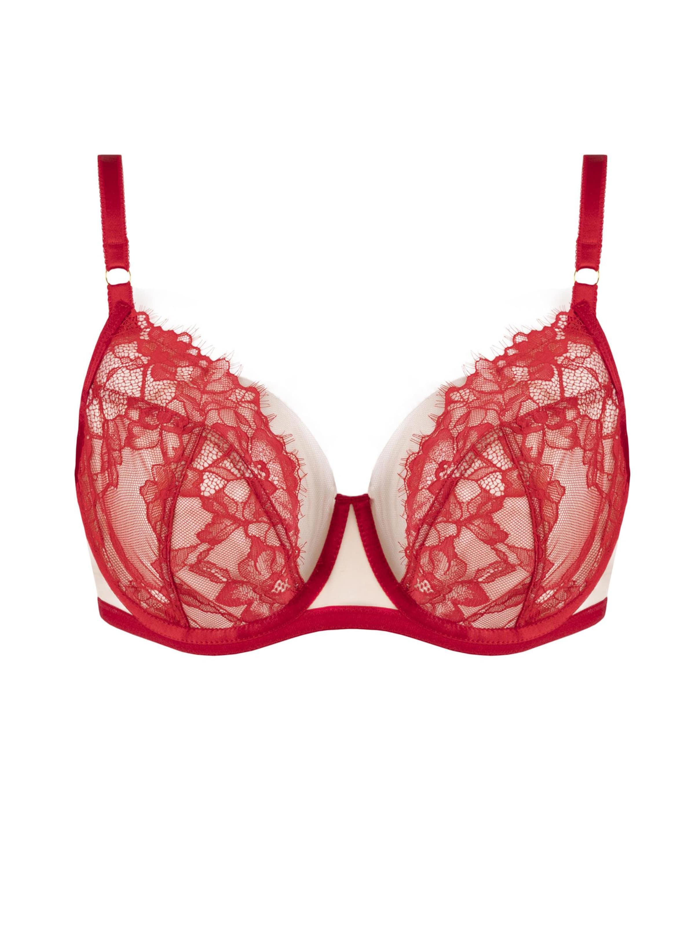 Vivisence T-shirt Bra '1084' in Red: front