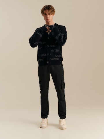 About You x Nils Kuesel Sweat jacket 'Fiete' in Black