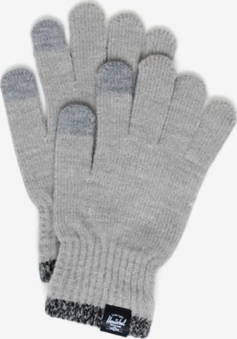 Herschel Rękawiczki 'Elmer Gloves Stripe Heather Light Grey' w kolorze szary: przód