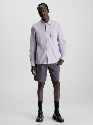 Calvin Klein Comfort fit Button Up Shirt in Grey