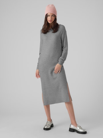 VERO MODA Knitted dress 'LEFILE' in Grey