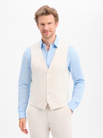 Gilet de costume Finshley & Harding en beige : devant