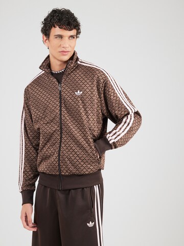 brūns ADIDAS ORIGINALS Sportiska jaka 'FIREBIRD': no priekšpuses