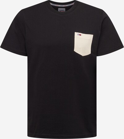 Tricou Tommy Jeans pe negru / alb, Vizualizare produs