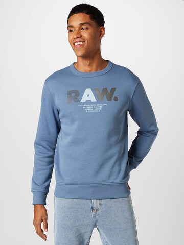 G-Star RAW Sweatshirt in Blau: predná strana