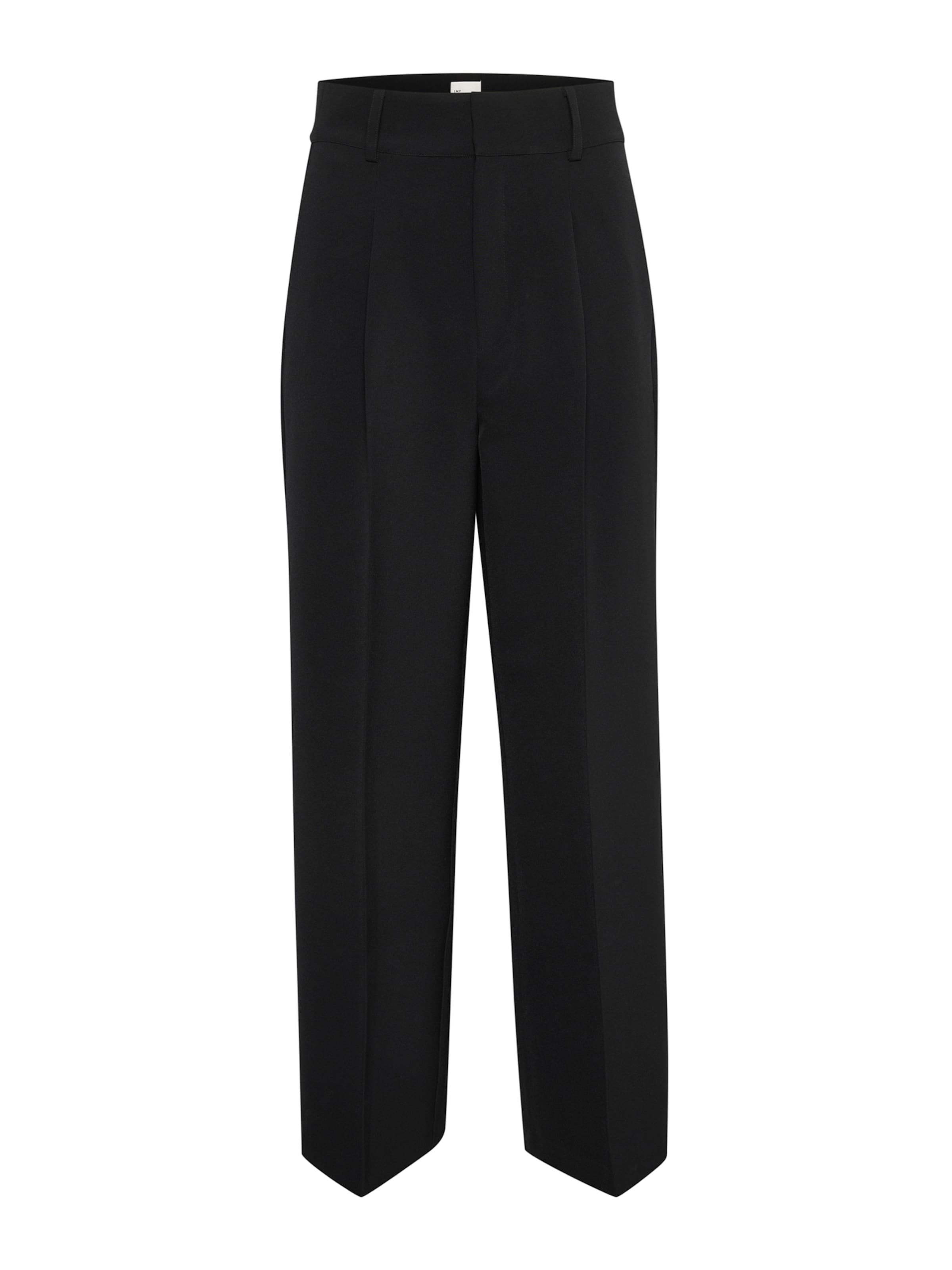 My Essential Wardrobe Свободный крой Плиссированные брюки в Черный: спереди