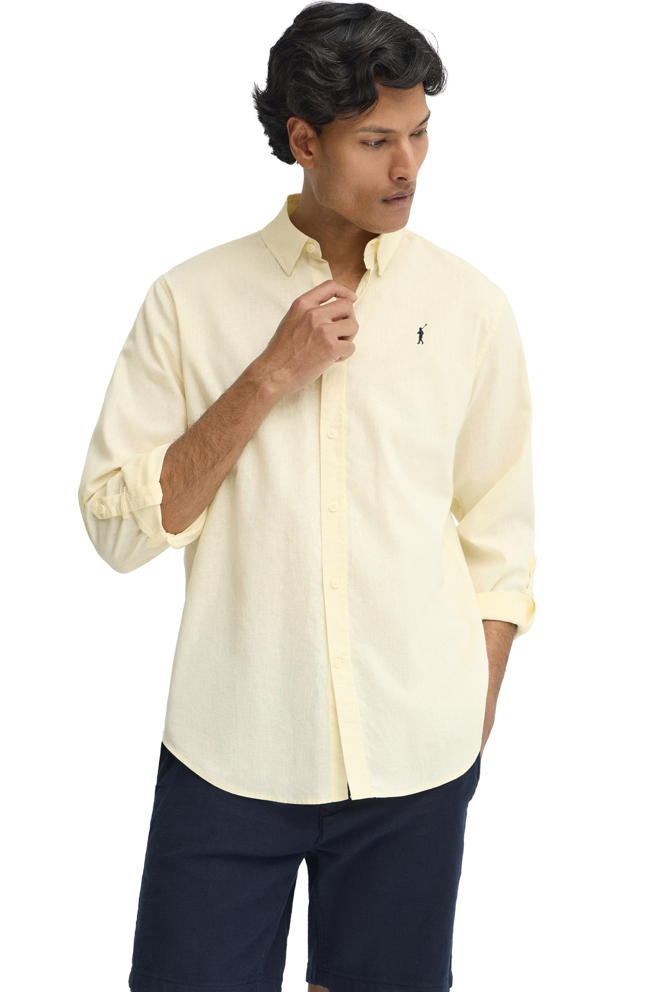 Polo Club Regular Fit Hemd in Gelb