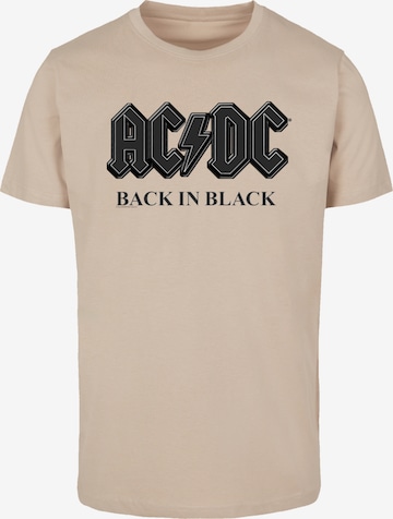 F4NT4STIC T Shirt 'ACDC Back in Black' in Beige: Vorderseite