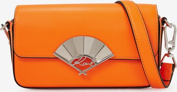 Karl Lagerfeld Schoudertas 'Signature Fan' in Oranje: voorkant