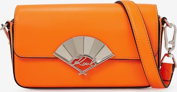 Karl Lagerfeld Taška přes rameno 'Signature Fan' – oranžová: přední strana
