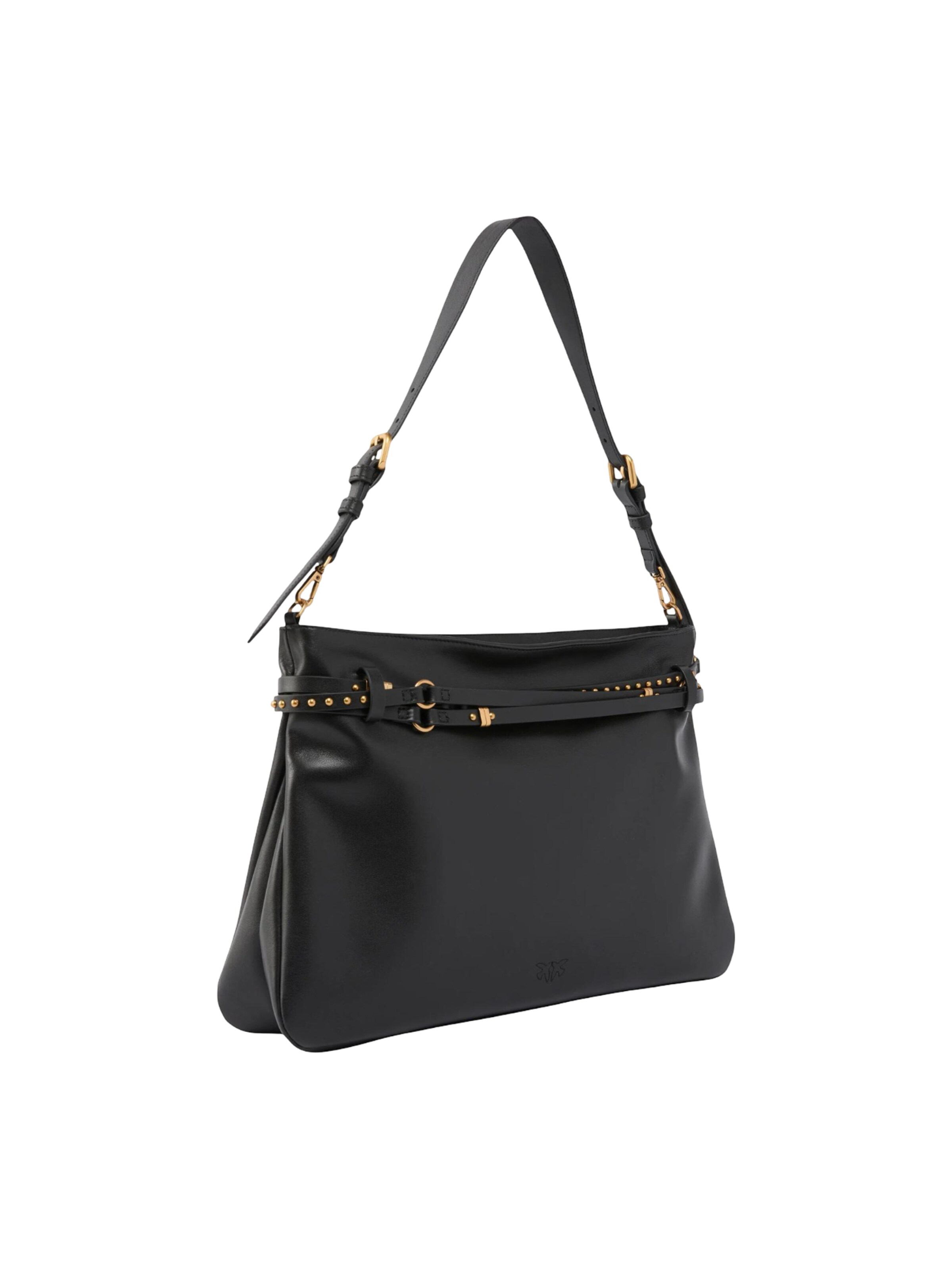 PINKO Skuldertaske 'BELT BAG BIG VITELLO MORBIDO 105903 A0QO' i sort