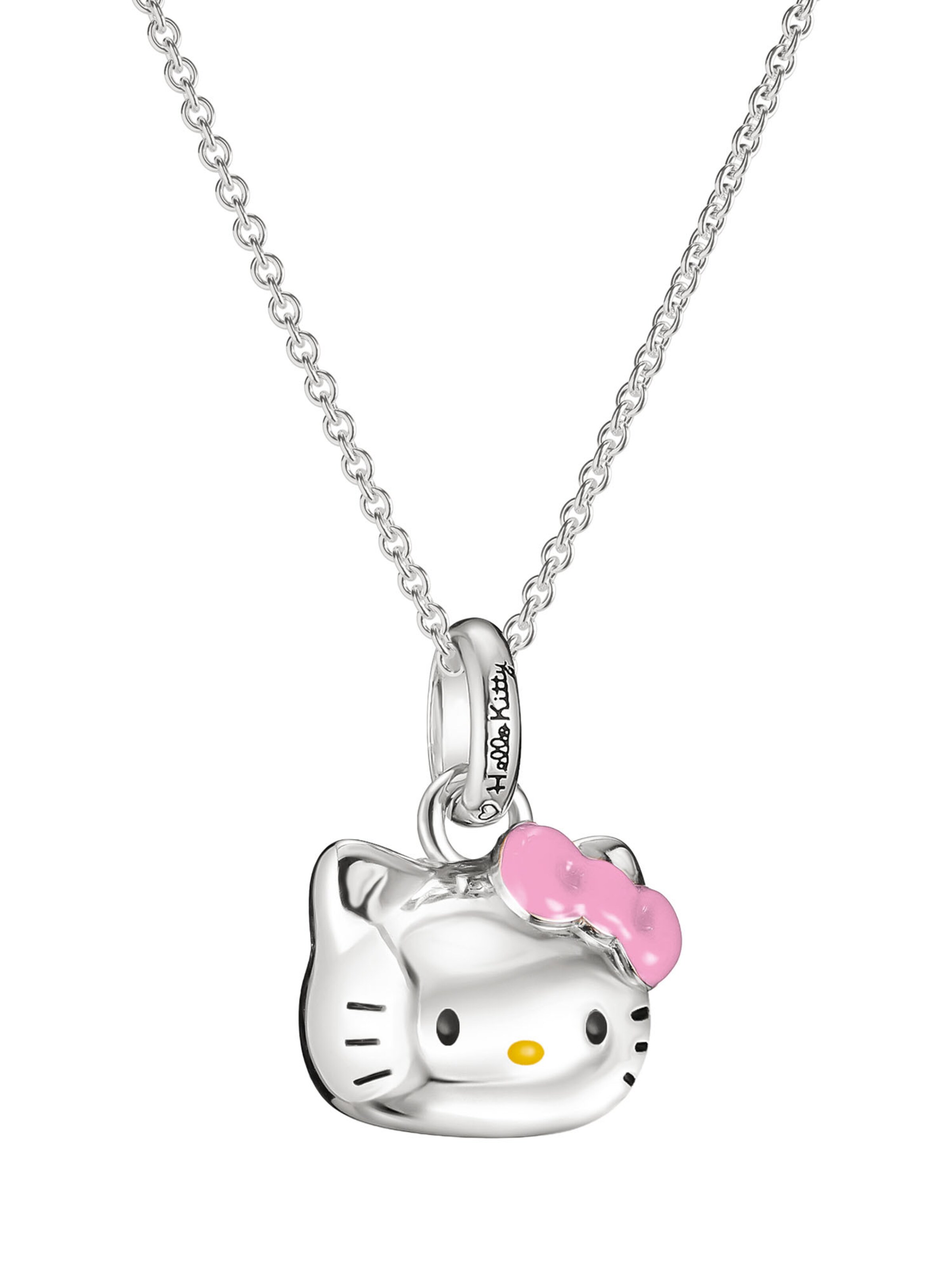Thomas Sabo Hello Kitty Kette pinke Schleife in Pink: Vorderseite