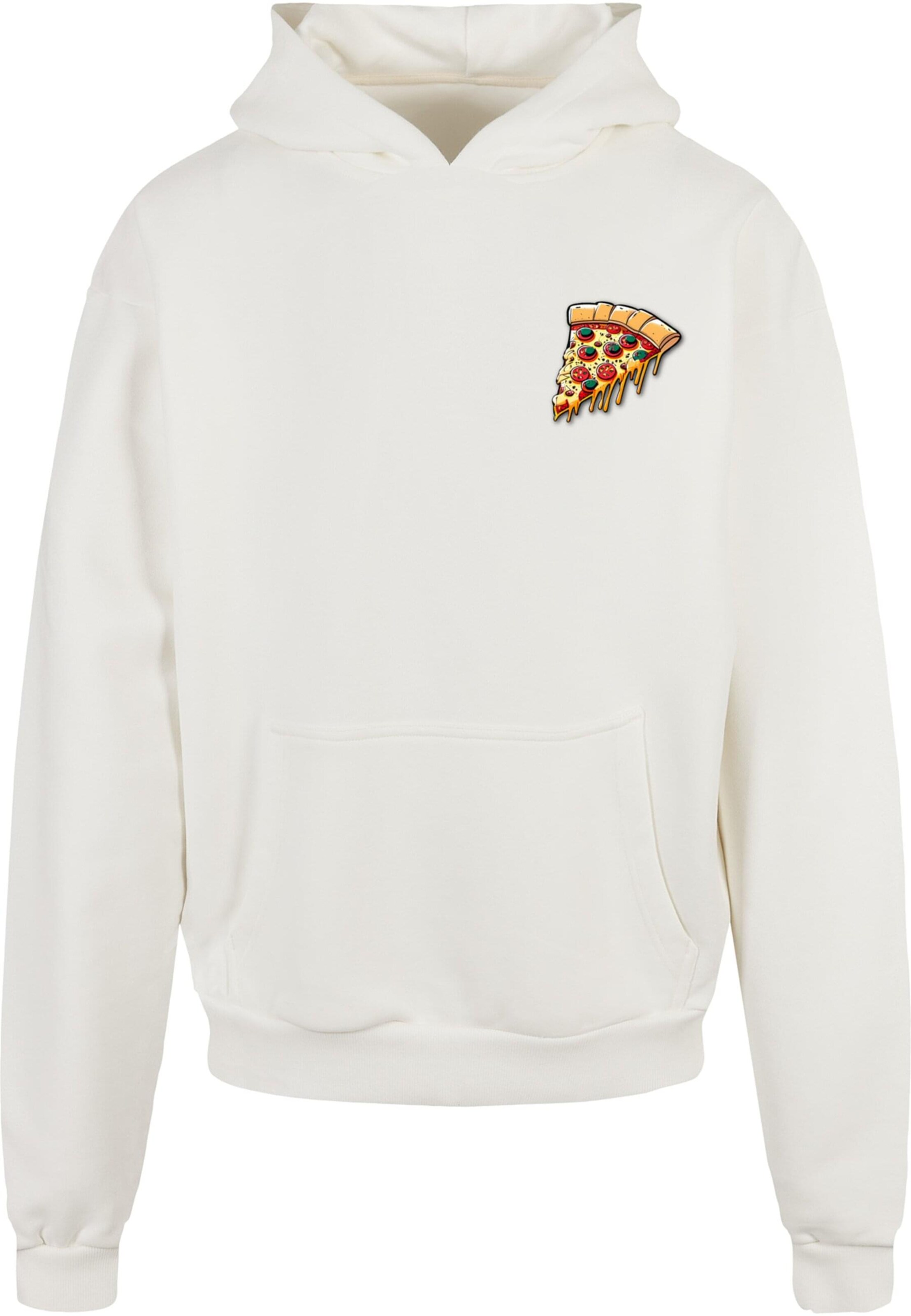 Felpa 'Pizza Comic' di Merchcode in bianco: frontale