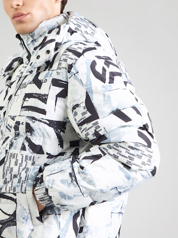 KARL LAGERFELD JEANS Zimní bunda – bílá