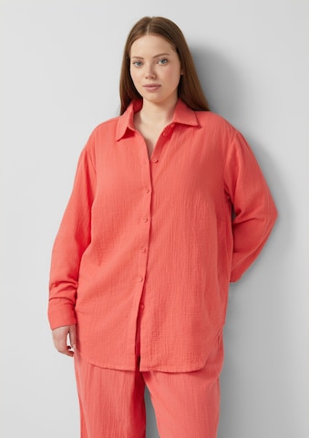 Chemisier QS en orange : devant