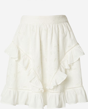 Fustă 'CORA' de la VILA ROUGE EDIT pe alb: față