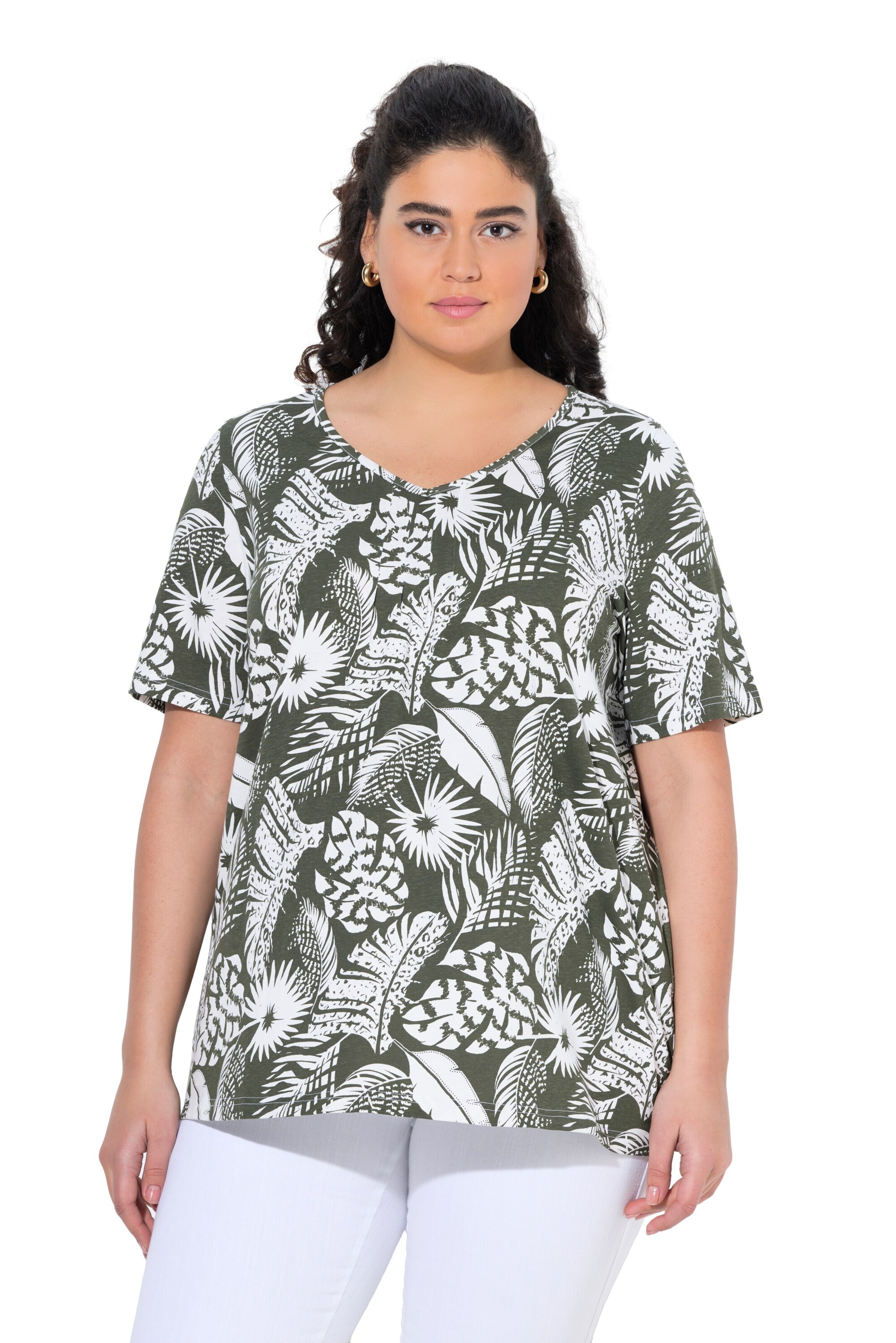 Ulla Popken Shirt in Green: front