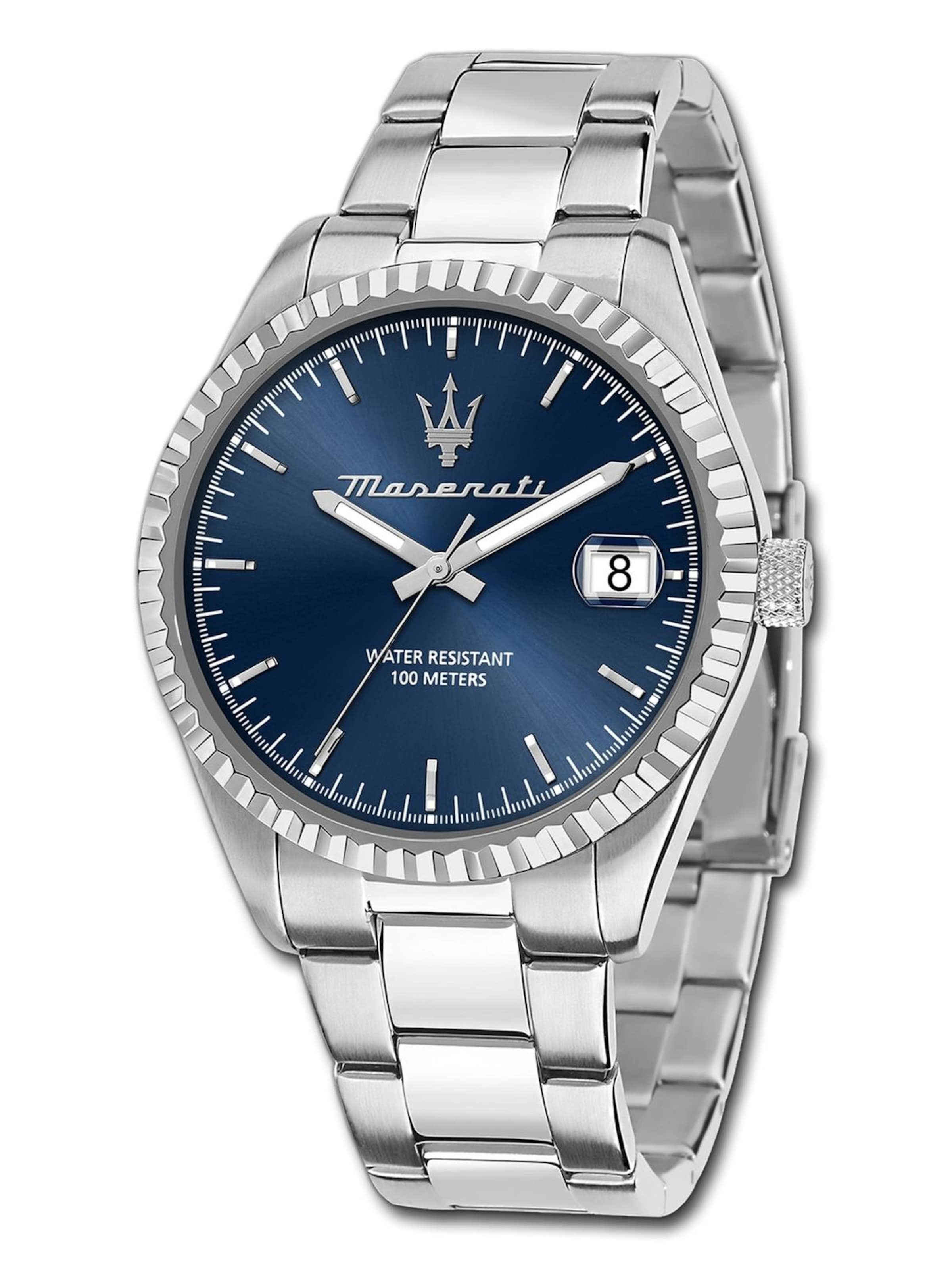 Maserati Analoog horloge in Zilver: voorkant