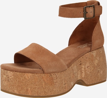TOMS Sandals in Brown: front