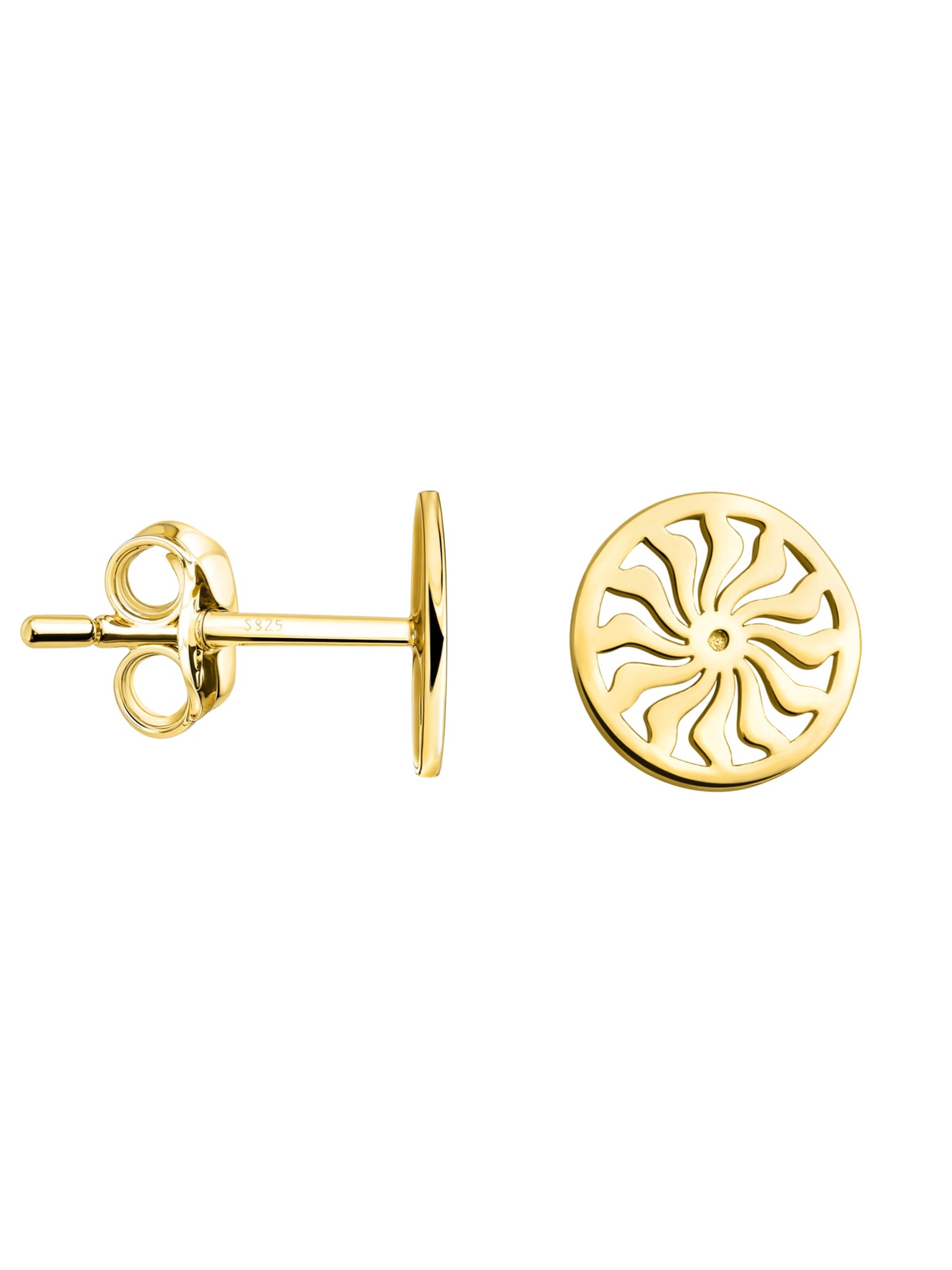 Sofia Milani Earrings 'Sun Circle' in Gold: front