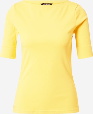 Lauren Ralph Lauren T-shirt 'JUDY' i gul: framsida