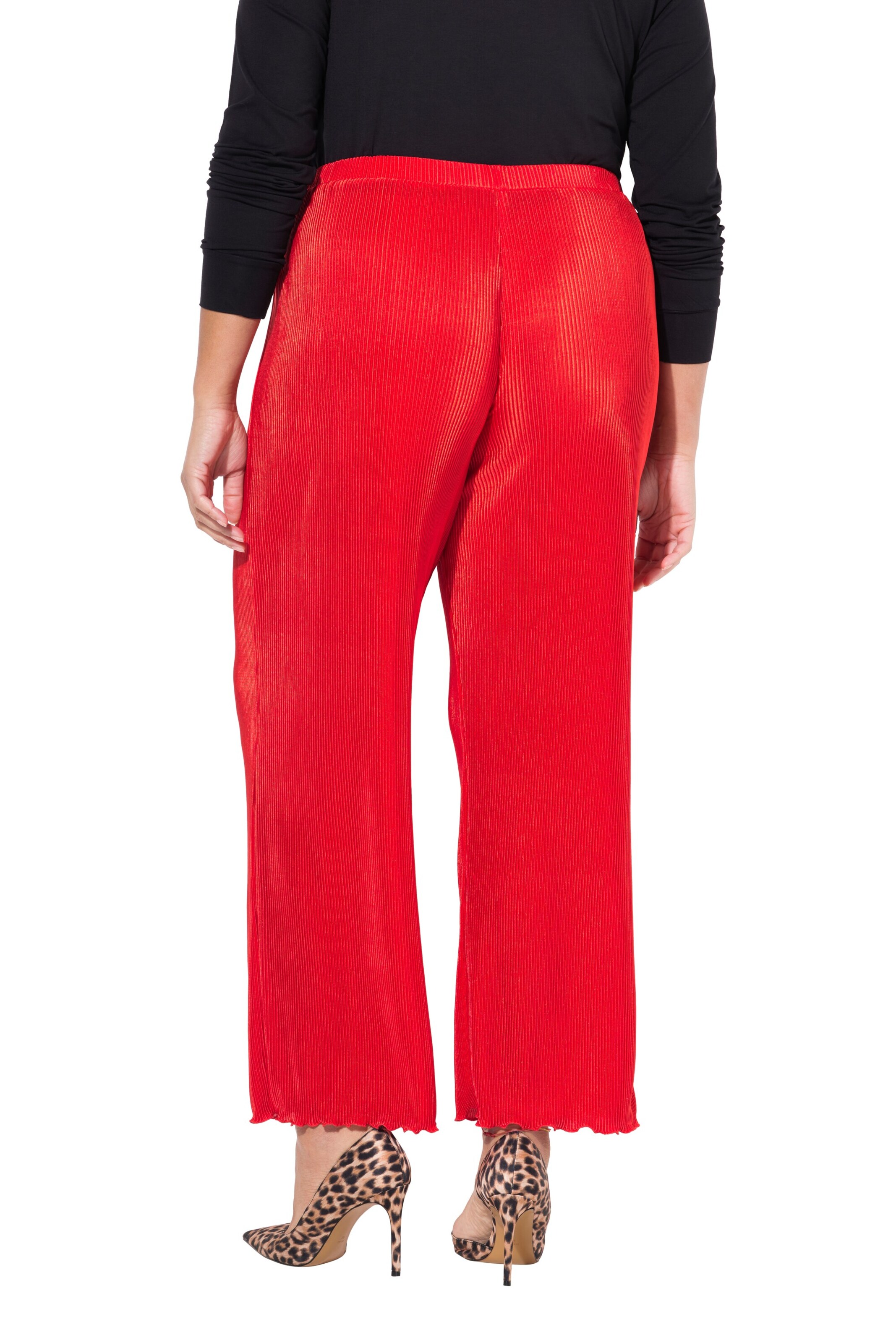 MIAMODA Wide leg Trousers in Red