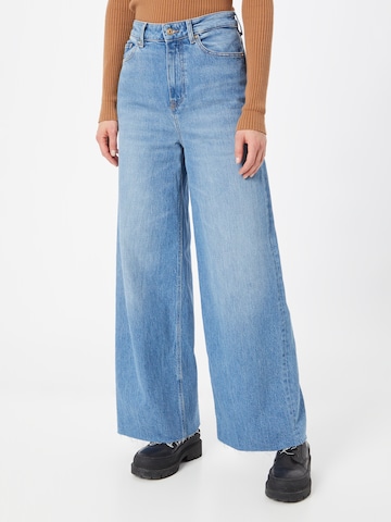 TOMMY HILFIGER Wide leg Jeans in Blauw: voorkant